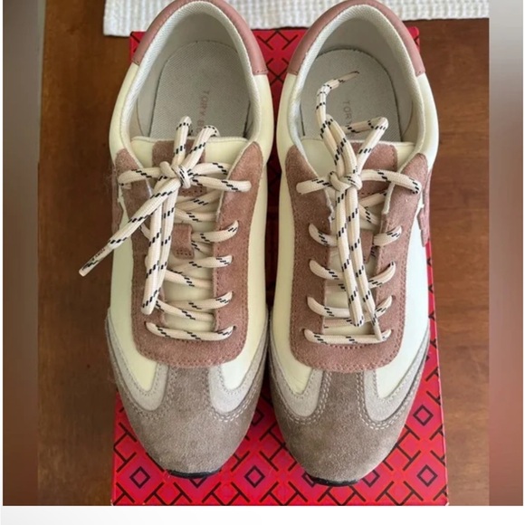 Tory Burch Vintage Nylon Training Sneaker Shoes - Picture 2 of 4